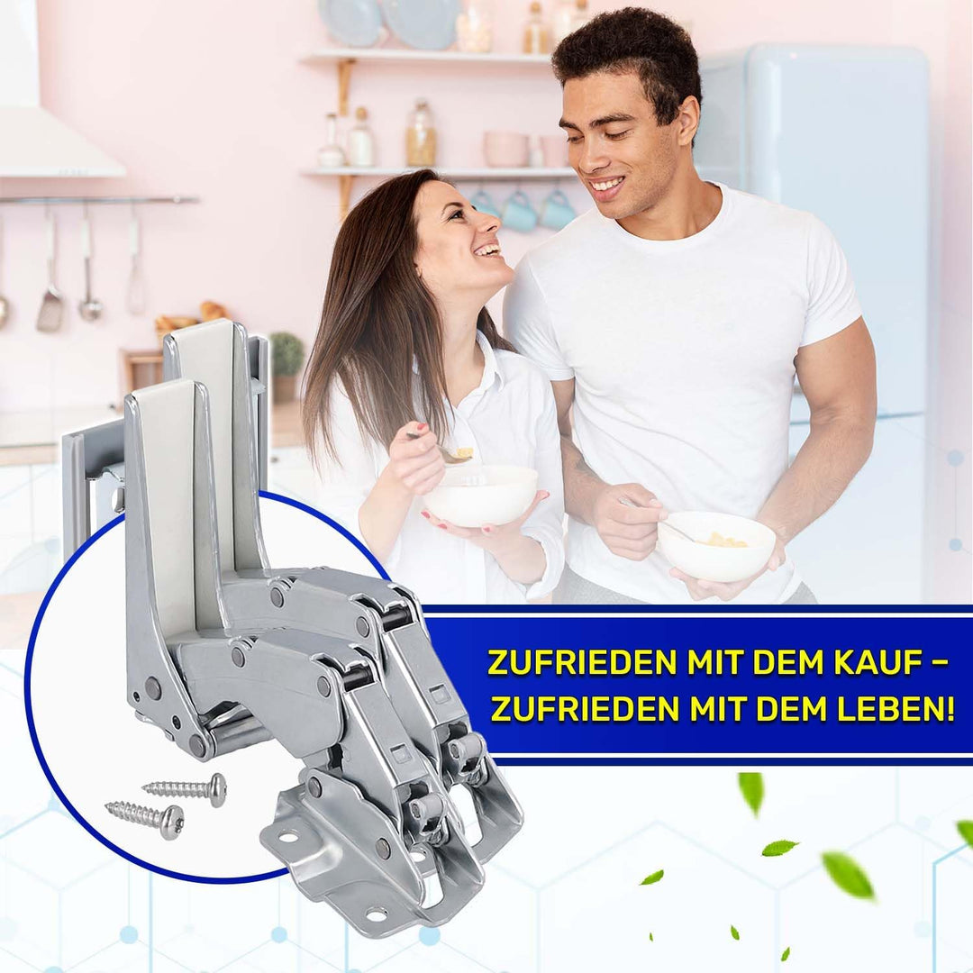 Kit 2 Stück Kühlschrank Scharnier Oben und Unten mit 2 Bolzen und 2 Stopfen mit dem Originalcode 583