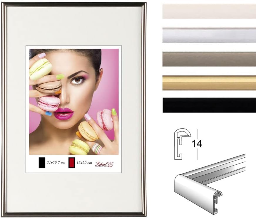 IDEAL TREND 2er 3er 5er Pack Photo Style Set Bilderrahmen Wanddeko Collage Poster Kunststoff Rahmen: