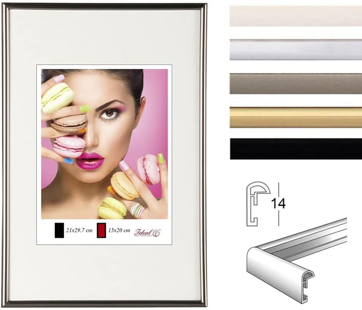 IDEAL TREND 2er 3er 5er Pack Photo Style Set Bilderrahmen Wanddeko Collage Poster Kunststoff Rahmen:
