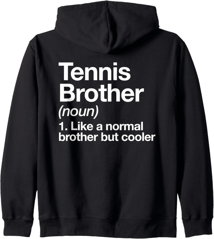 Tennis Bruder Definition Lustig Sport Kapuzenjacke