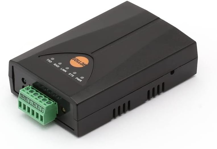 SOLLAE SYSTEMS Industrieller Seriell-zu-Ethernet-Konverter, RS422/RS485, TCP, UDP, Geräteserver, CSE