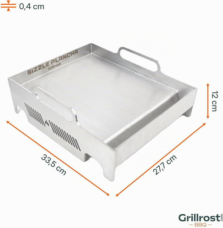 Grillrost.com Das Original Sizzle Plancha für Broil King - Macht einen Planchagrill aus der Sizzle Z