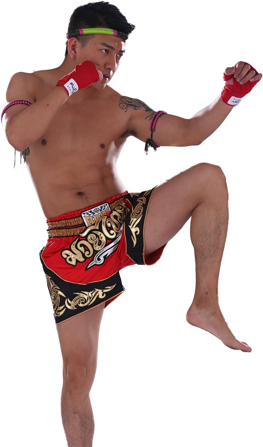 FLUORY Kampfshorts für Muay Thai, MMA-Shorts, Trainingsbekleidung, Cage-Fight, Grappling, Kampfsport