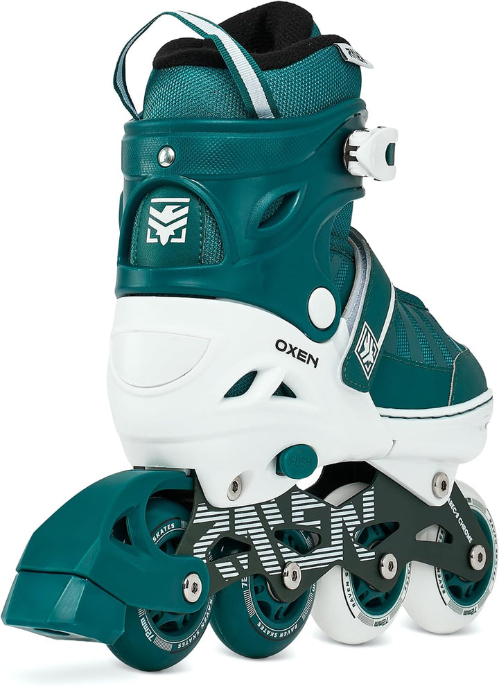 RAVEN Inline Skates Inliner für Kinder und Erwachsene OPTIONAL 2in1 mit Schlittschuhen verstellbar O