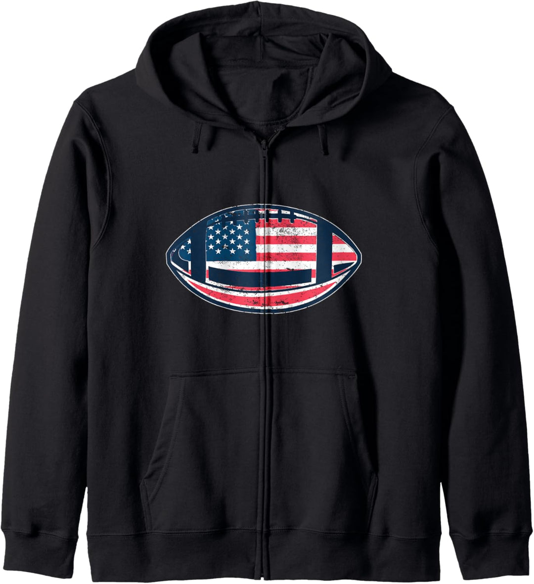 Amerikanische Flagge I USA Flagge I American Football Kapuzenjacke
