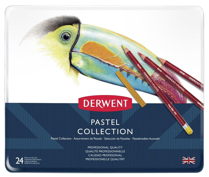 Derwent Pastel Collection Sampler Kit, Pastell Kollektion, Zeichnen & Schreiben, 24er-Set, Stifte, K