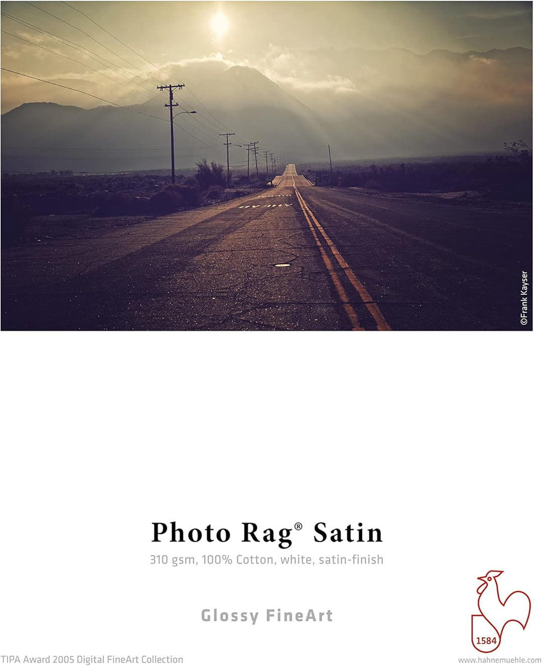 Hahnemühle 10641658 Digital FineArt Photo Rag Satin Papier, 310 g/m², DIN A3, 297 x 420 mm, weiss, 2