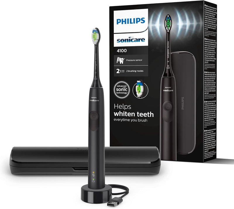 Philips Sonicare 4100 – elektrische Philips Sonicare Zahnbürste für Erwachsene mit 1 x Philips W2 Op