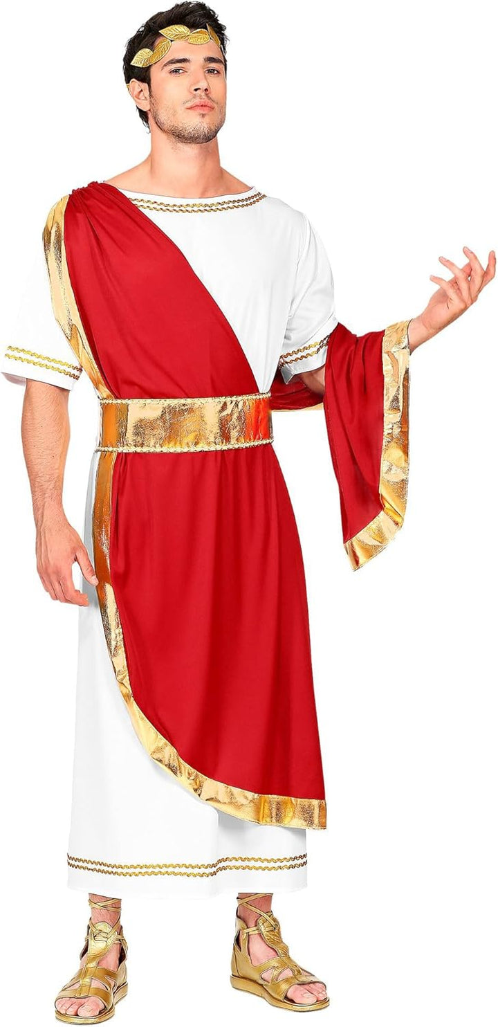 "ROMAN EMPEROR" (tunic with sash, belt, laurel wreath) - (XXL), XXL