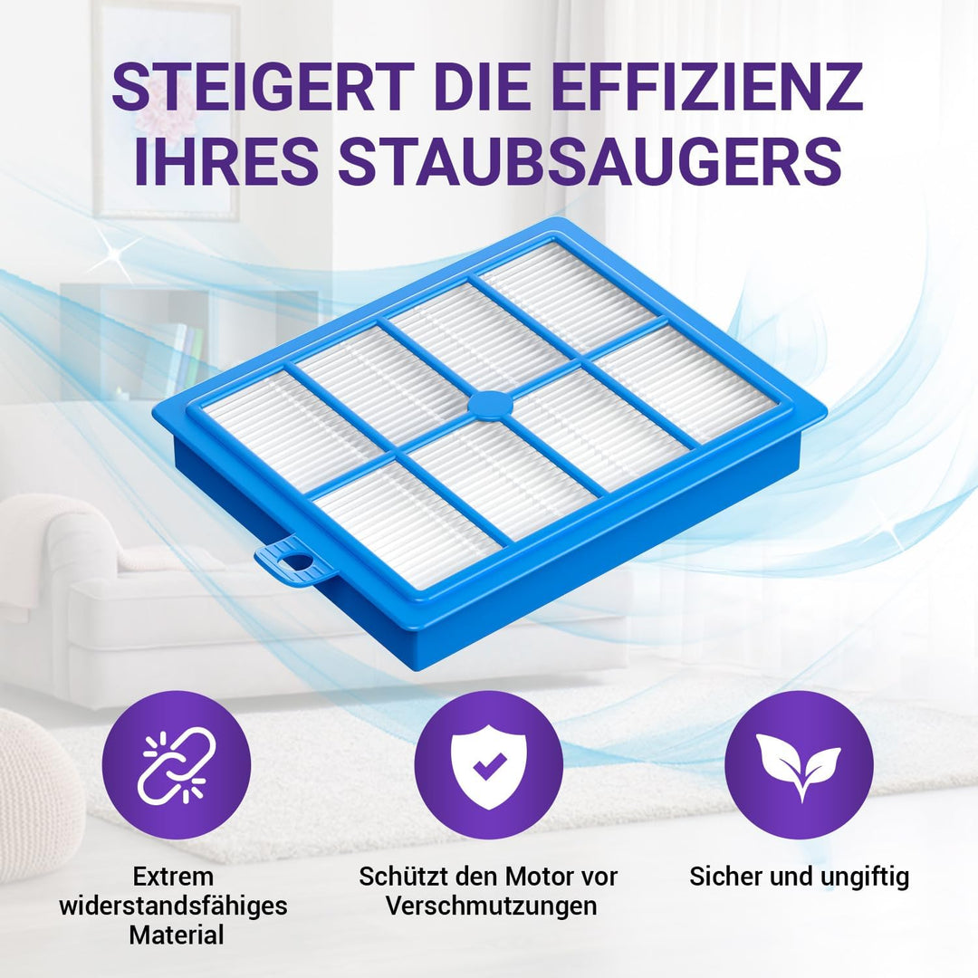 Viоks.pro 2x Filter für Staubsauger Ersatz für AEG Filter HEPA13 AFS1W AEF13W 900167768/2 & Philiрs