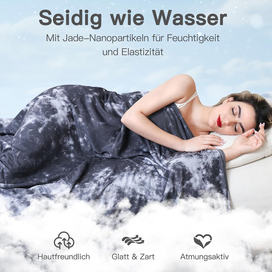 Elegear Kühldecke 2in1 Selbstkühlende Decke, Japanische Arc-Chill 3.0 Q-Max>0,5 leichte Sommerdecke