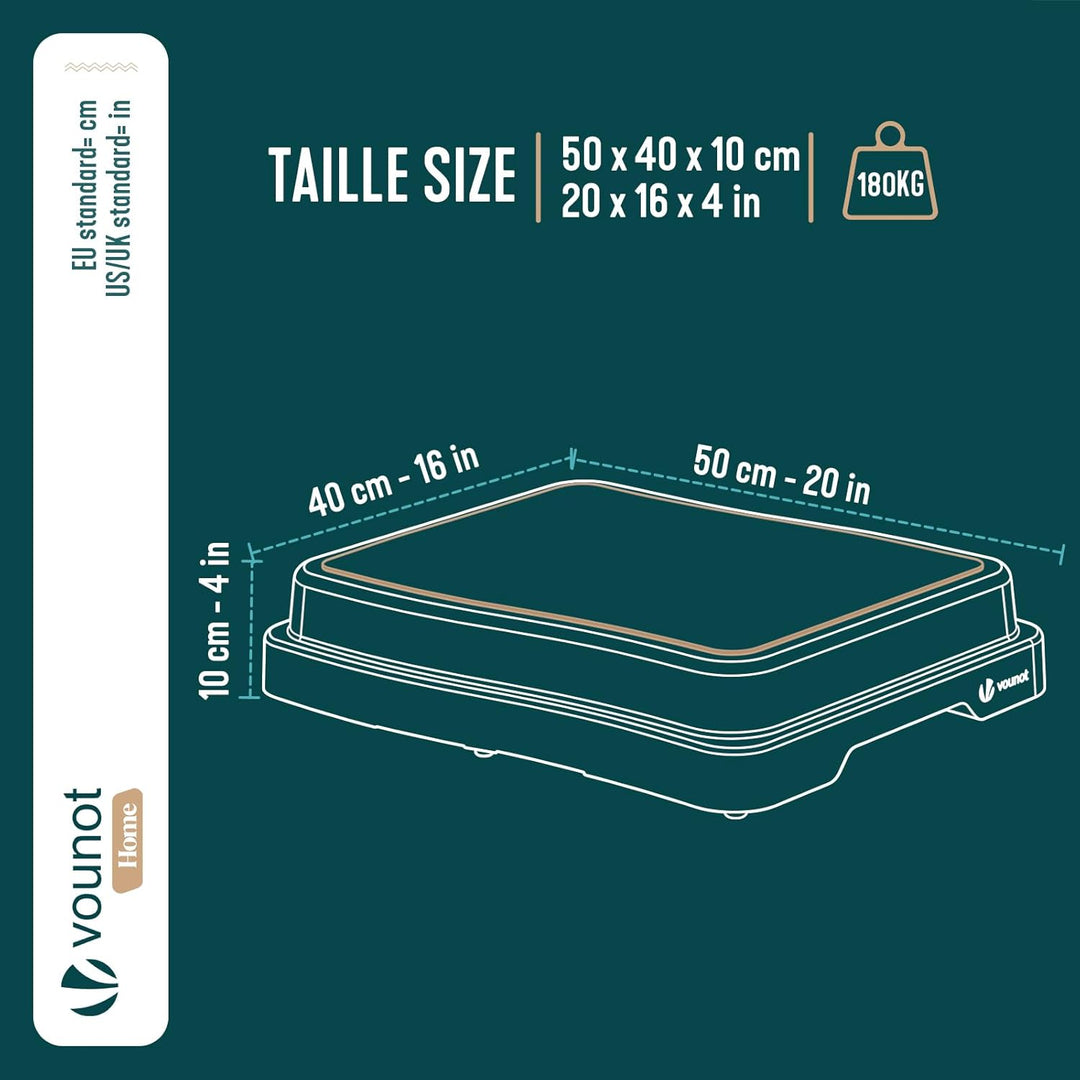 VOUNOT® Rutschfester Tritthocker bis 180 kg, Steighilfe & Einstiegshilfe Trittstufe für Senioren Erw
