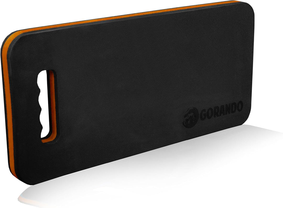 GORANDO® Premium Kniekissen |orange| Kniebrett | Knieunterlage - Ideal für die Arbeit in Werkstatt,