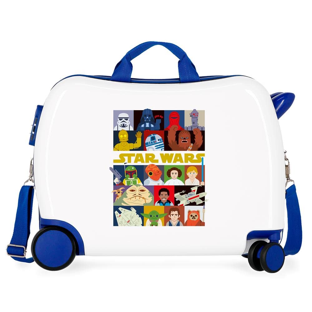 Star wars The Child Characters Maleta Infantil Blanco 50x38x20 cms Rígida ABS Cierre de combinación