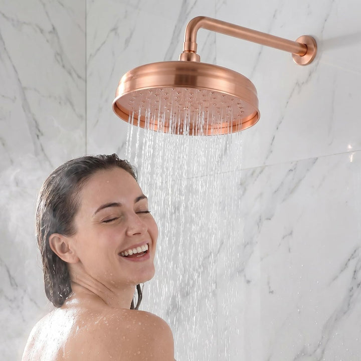 DOITOOL Kupfer Wasserkopf mit hohem Druck Regendusche Vintage Retro Dusche Sprinkler Ersatzdüse für
