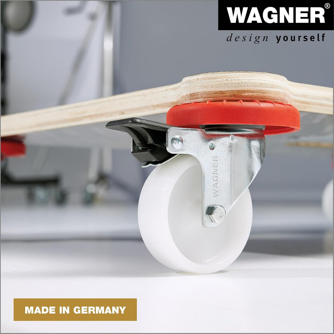 WAGNER Transportroller Transporthilfe I Schichtholz mit Grip 71 x 44 x 12,5 cm, Tragkraft 200 kg I U
