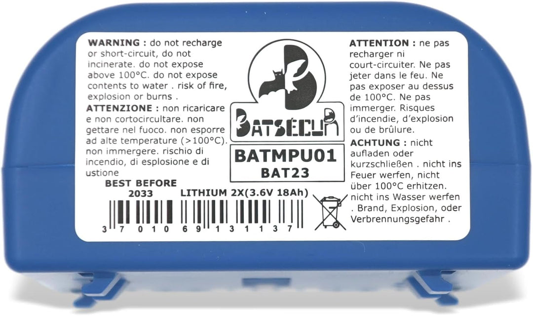Batteriekompatibel BATLi23 MPU01X BAT23 für Alarm Daitem Logisty Diagral Hager