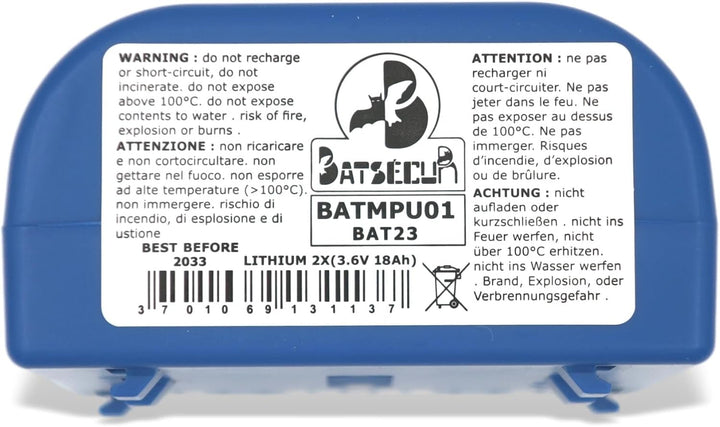 Batteriekompatibel BATLi23 MPU01X BAT23 für Alarm Daitem Logisty Diagral Hager