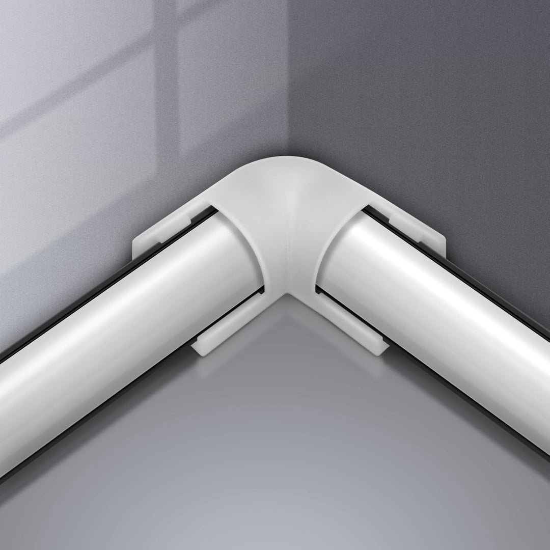 HOMMAND LED Profil 45 Grad, LED Aluminium Profil V-Form 10m, LED Leisten in Aluprofil mit Eckverbind