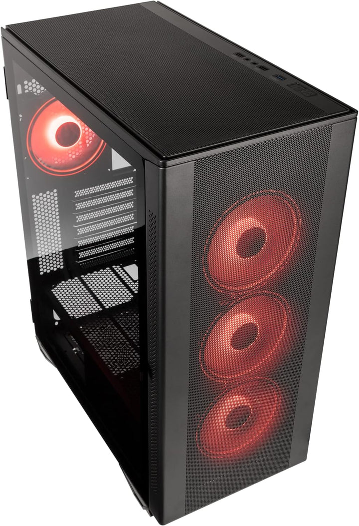 Kolink Stronghold Prism RGB Schwarz - Gaming PC Gehäuse EATX mit Mesh-Front, Abnehmbares Verdeck, Au