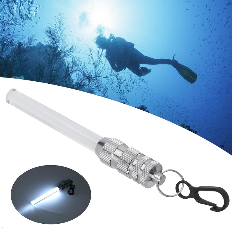 Alomejor Tauchen Warnsignal Light Stick Mini Compact Diving Externe Lichtwarnung Taschenlampe Lampe