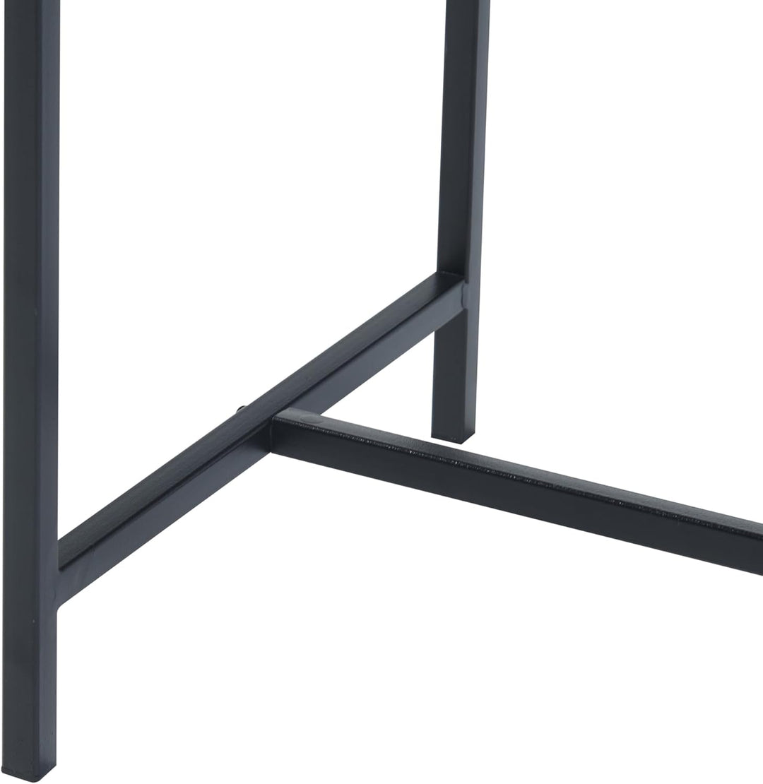 [en.casa] Blumenständer Porsgrunn Pflanzenständer mit Blumenkasten 70 x 50 x 30 cm Metall Schwarz Bl