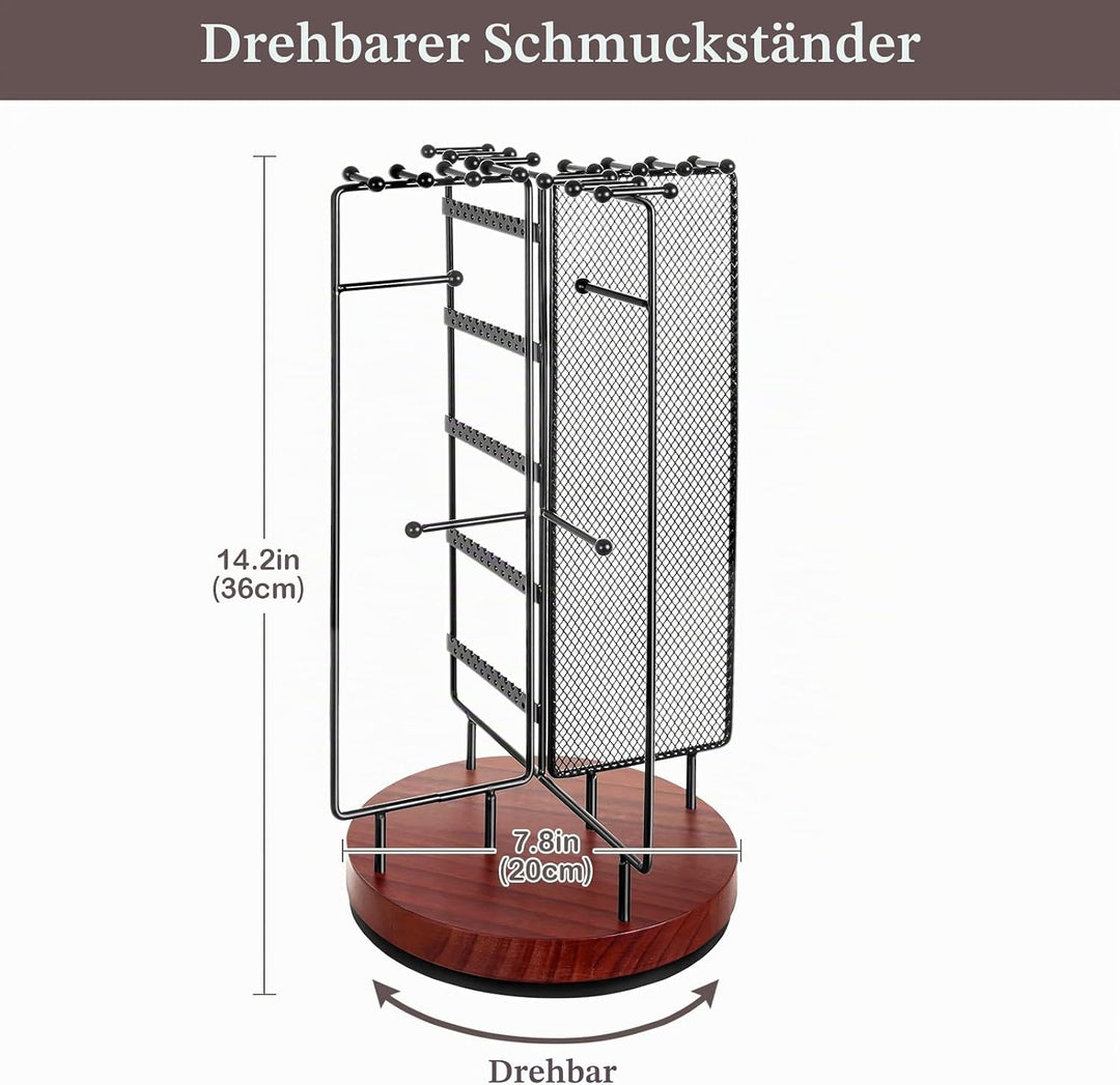 ProCase Schmuckständer Drehbarer Schmuckhalter Schmuckbaum Schmuckstander Jewelry Stand für Ohrring