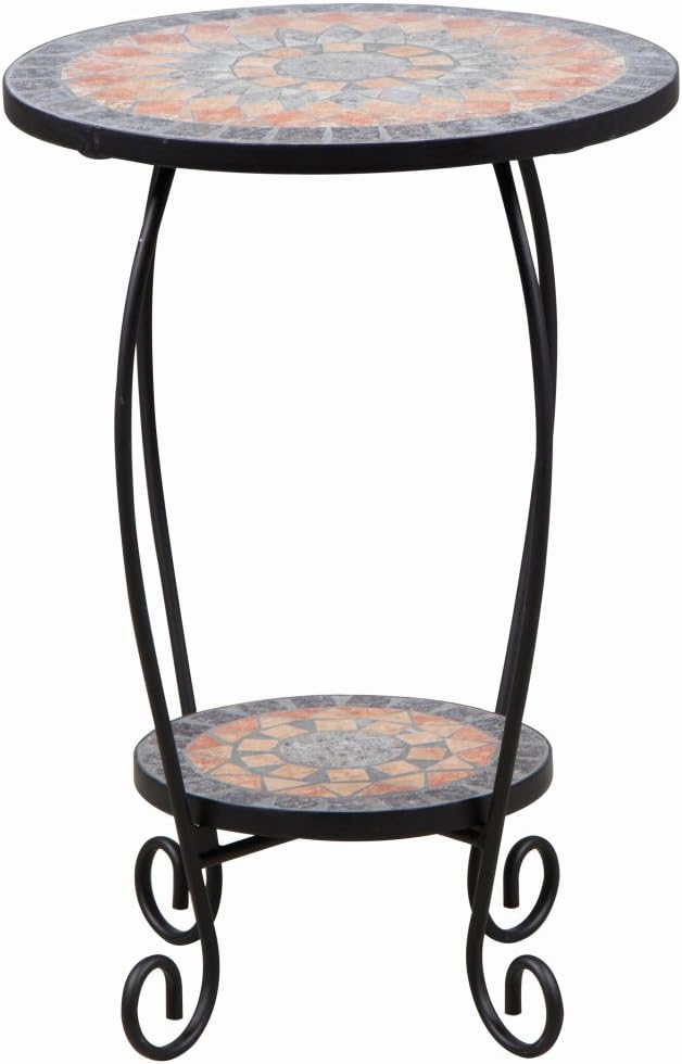Siena Garden Blumenständer Prato, 40x40x60,5cm, in schwarz matt