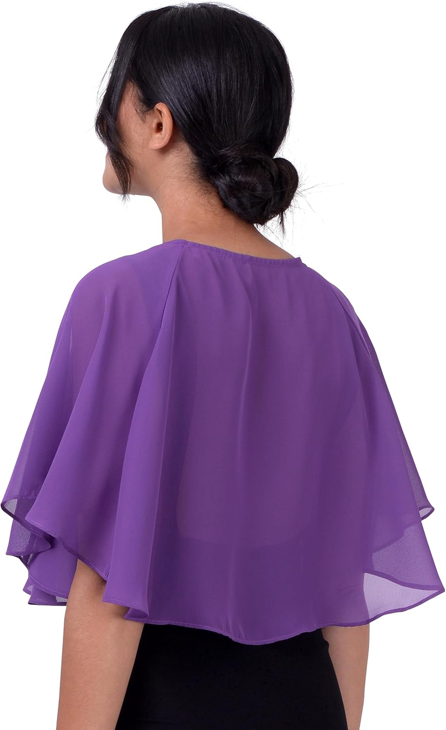 BlackButterfly weich Hochzeit Umhängetuch Abend Durchsichtiges Chiffon Überwurf Umhang Schultertuch