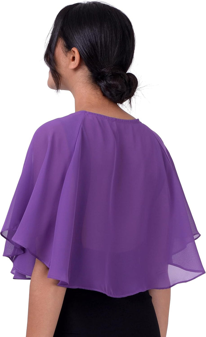 BlackButterfly weich Hochzeit Umhängetuch Abend Durchsichtiges Chiffon Überwurf Umhang Schultertuch