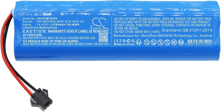 Cameron Sino NEU 6700mAh Ersatz Akku für Proscenic M7 Pro, LDS M7 Pro, M8 Pro, M7 Max, U6, Viomi S9,