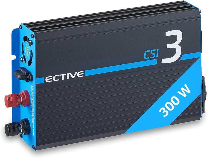ECTIVE Reiner Sinsus Wechselrichter CSI 3-300W, 12V auf 230V, USB, USV Funktion, Überhitzungsschutz,