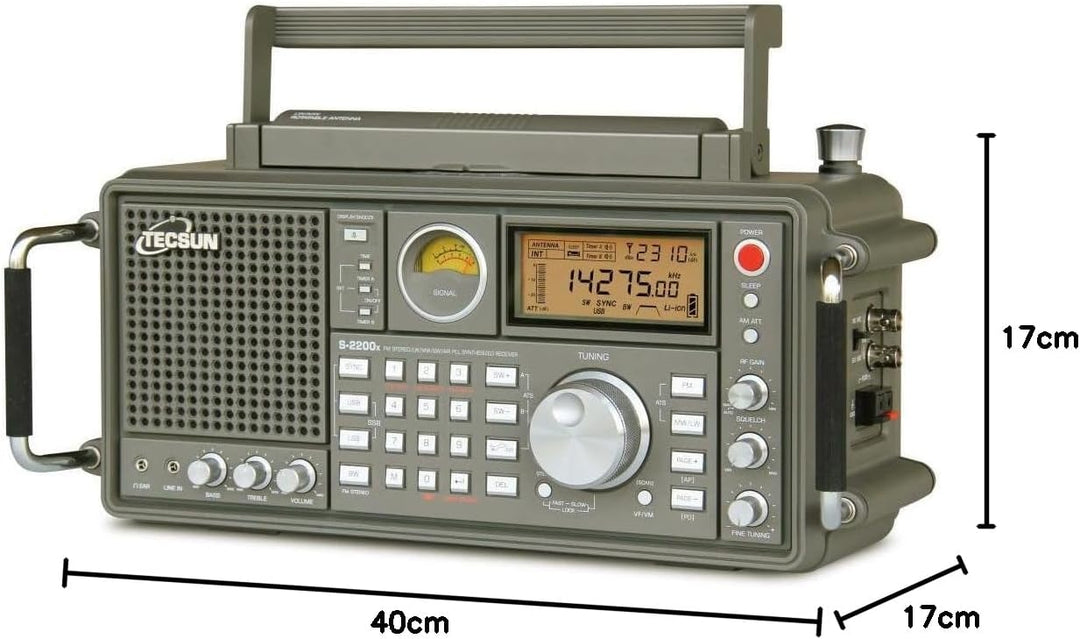 Tecsun S-2200-X, Dreifach-Konvertierung, DSP, Multimode-Empfang, LCD-Display