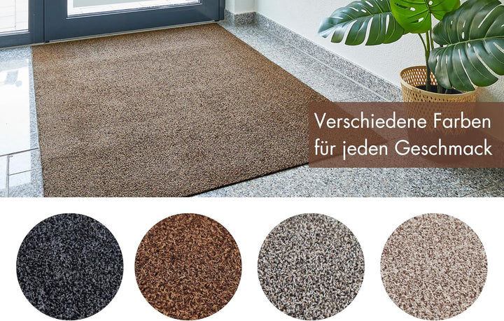 andiamo Fussmatte innen Samson – waschbare Baumwoll-Schmutzfangmatte - rutschfest, saugstark & hochw
