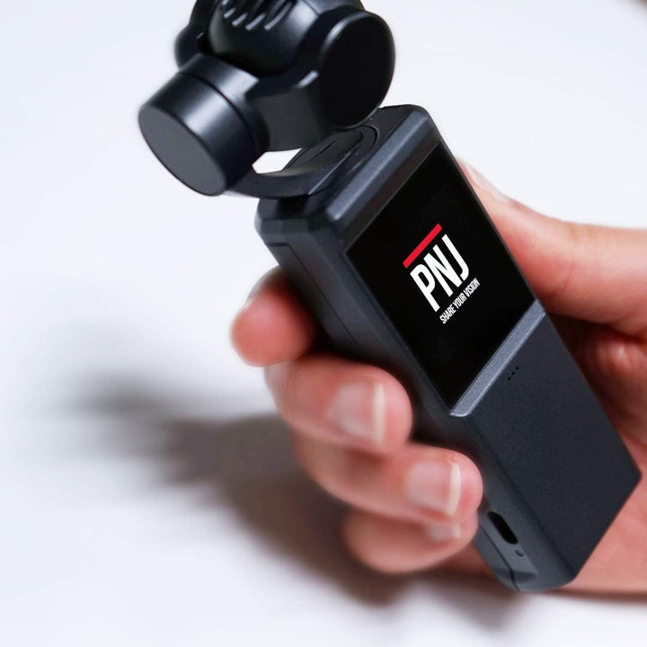 4K PNJ Pocket Kamera mit integrierter 3-Achsen-Stabilisierung und Touchscreen, kompatibel mit Androi