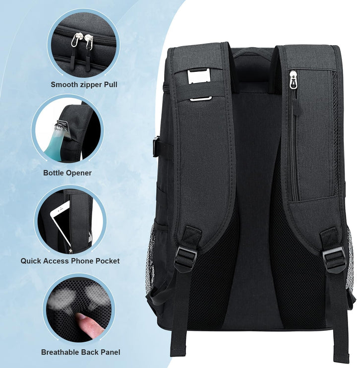 Estarer Kühlrucksack 32L Kühltasche Picknickrucksack Wasserdichter Rucksack zum Kühl mit Flaschenöff