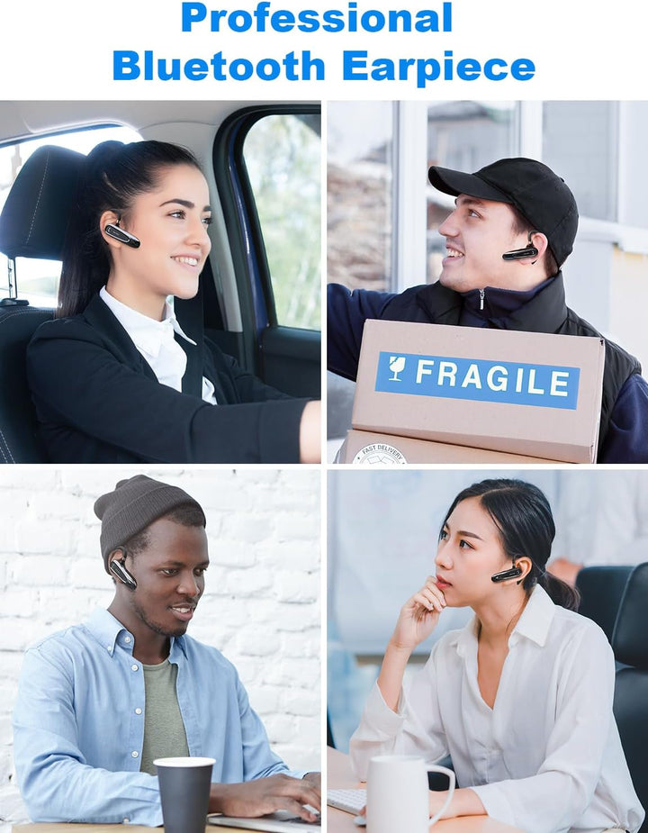 New Bee Bluetooth Headset Wireless Freisprech Telefon mit Dual Mic V5.0 Freisprech-Bluetooth-Ohrhöre