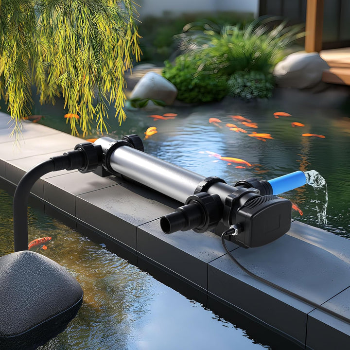SunSun CUV-736 Edelstahl Teichklärer Wasserklärer Lichtfilter 36W