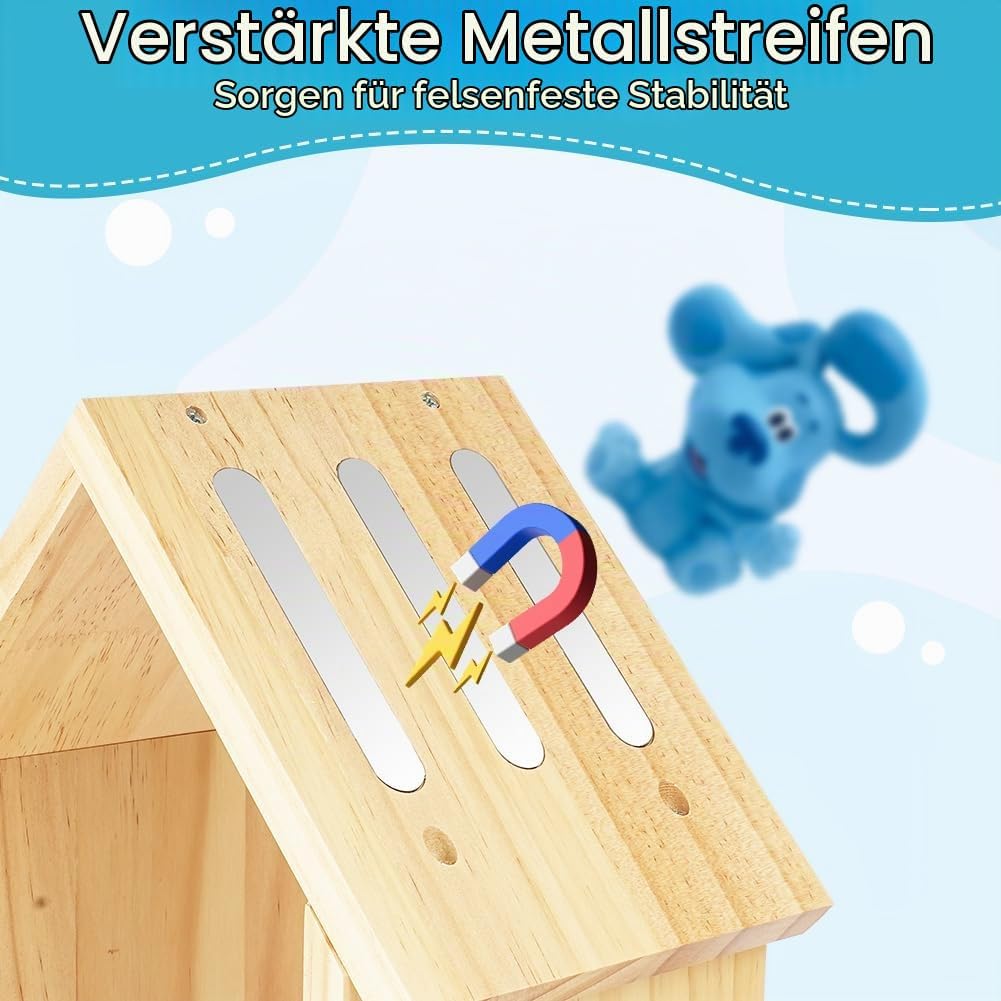 Vicloon Tonie Regal für Toniebox, Hausform Magnetisch Shelf für 20-30 Tonie Figurens, zum Hinstellen