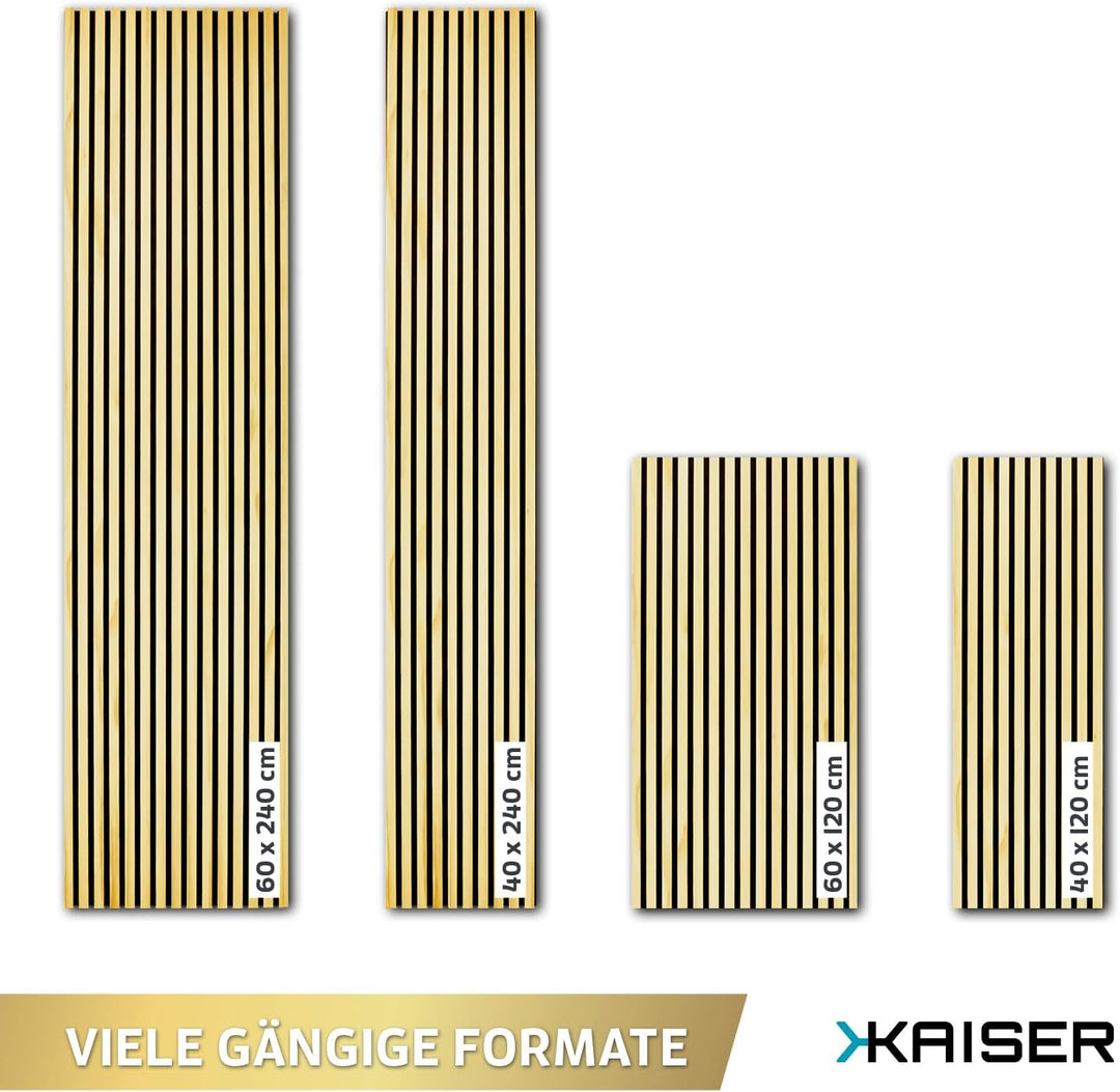 Kaiser Akustikpaneele Wandpaneele Lamellenwand Holzpaneele – Hochwertige Akustikpaneel Holzwandpanel
