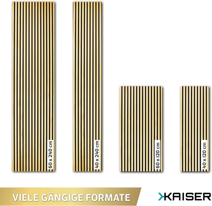 Kaiser Akustikpaneele Wandpaneele Lamellenwand Holzpaneele – Hochwertige Akustikpaneel Holzwandpanel