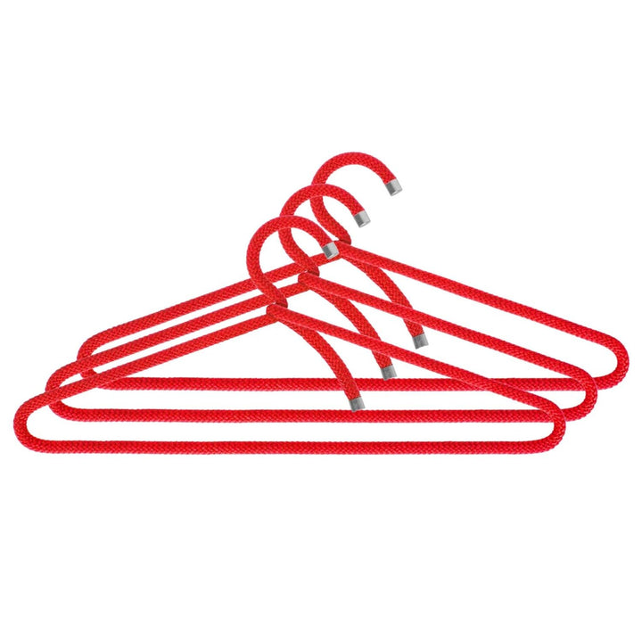Peppermint Products Hanger | 3er Textil-KLEIDERBÜGEL-Set aus Seil | Rutschfester Designer-Bügel f. J