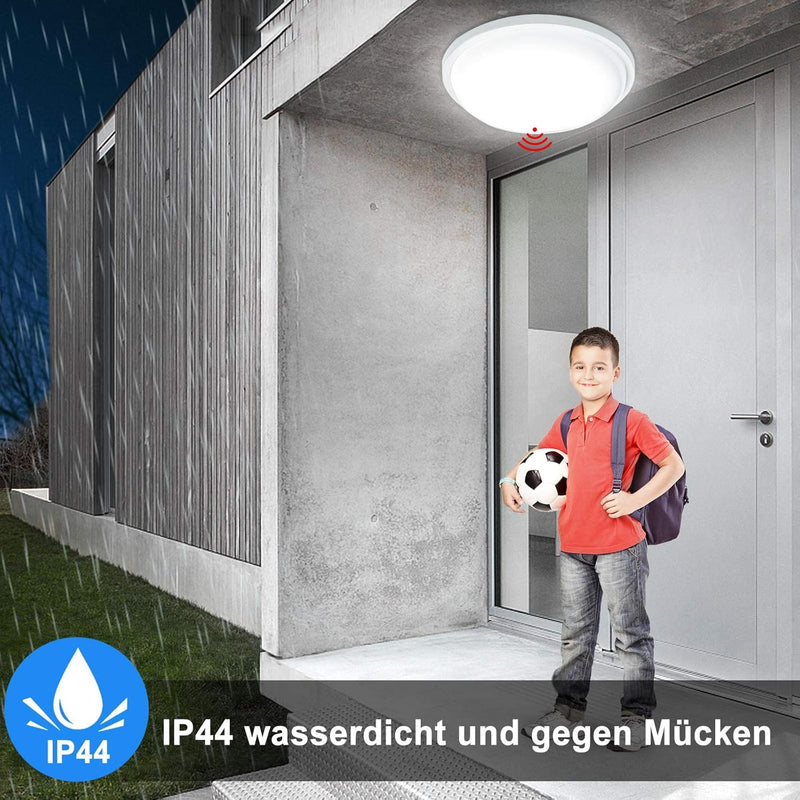 ACXIN LED Deckenleuchte mit Bewegungsmelder, LED Sensorleuchte, Moderne Induktionslicht, Wandlampe F