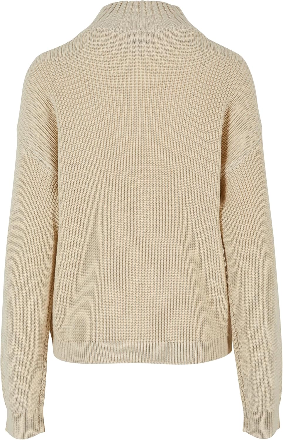 Urban Classics Damen Ladies Oversized Knit Troyer XL Sand, XL Sand