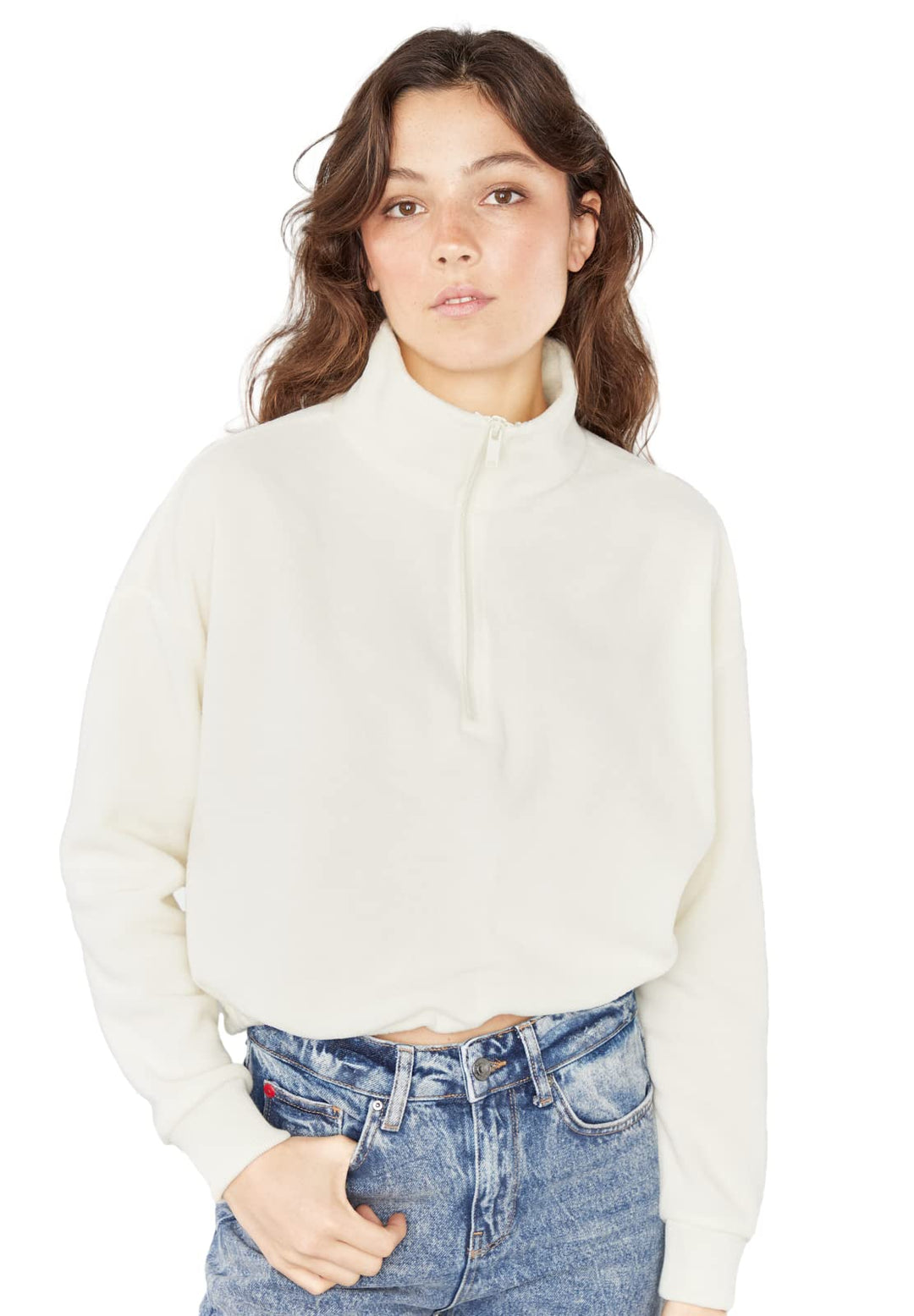 Lee Cooper Damen Freya Sweatshirt XS Weiss, XS Weiss