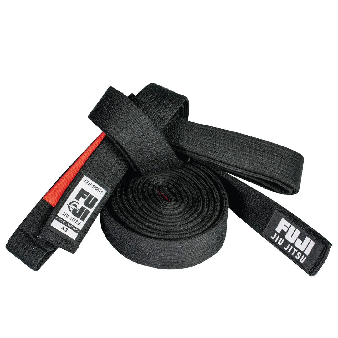 FUJI Unisex Fuji Premium Pearl Weave Belt, Black BJJ GI Gürtel A2 Schwarz, A2 Schwarz