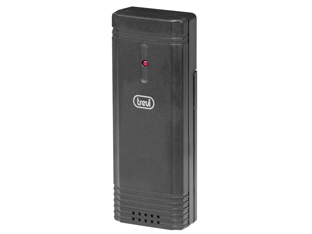Trevi ME 3165 RC Wetterstation Wetterstation mit Aussensensor, schwarz, 15 x 5.7 x 13.5 cm, Schwarz