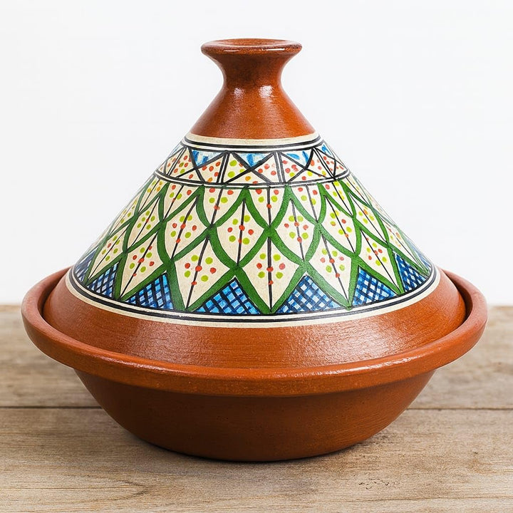 Tajine Terracotta-Topf Ethnischer Teller Marokkanisch Tunesisch XL 32 cm 2910201101