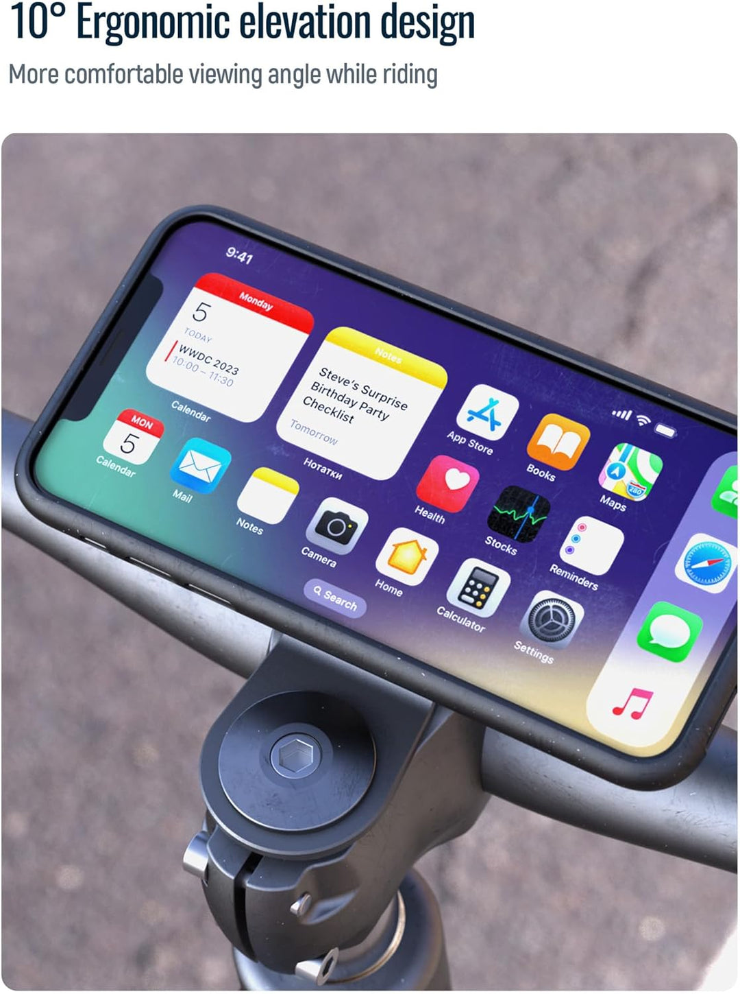 sincetop Handyhalterung Fahrrad,Mountainbike-Vorbau Handyhalter,Universelle Aluminium Stengel Lenker