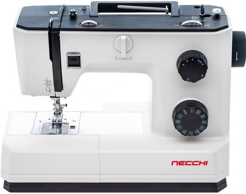 Necchi Q132A Nähmaschine mit Anschiebetisch | 32 Stitch | Horizontal Greifersystem